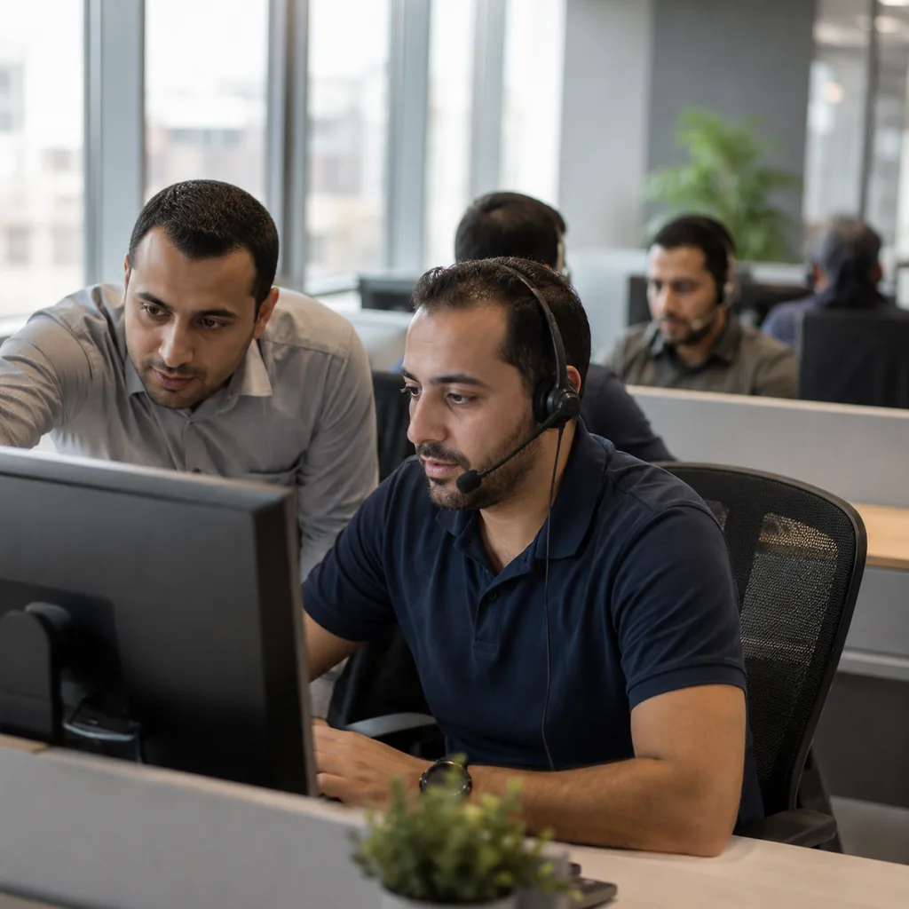 MisrTech support engineers at the service desk